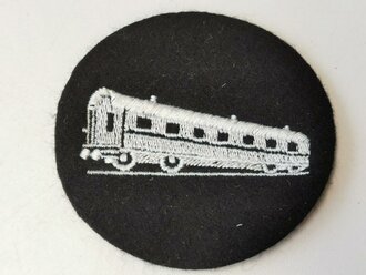 DDR Bahn, Ärmelabzeichen weiss auf schwarz, 1 Stück