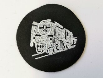 DDR Bahn, Ärmelabzeichen weiss auf schwarz, 1 Stück
