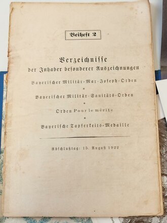 "Die Bayern im großen Kriege 1914-1918" Nicht auf Vollständigkeit geprüft