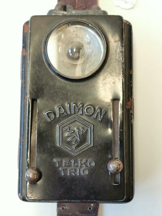 Taschenlampe DAIMON, schwarzer Originallack. Funktion...