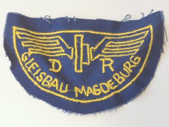 DDR Reichsbahn, Ärmelabzeichen der "Gleisbau Magdeburg"