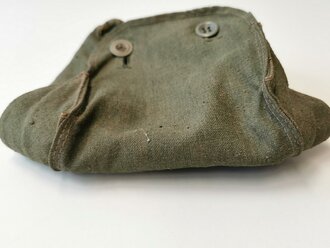 Tasche für Ersatz Gasmaskenfilter Wehrmacht, die Verstärkung innen als den innenliegenden Tragehilfen der frühen Feldblusen gemacht