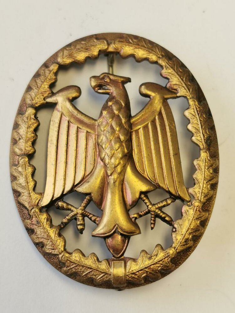 x210 Bundeswehr Leistungsabzeichen bronze auf oliv 1Stück 