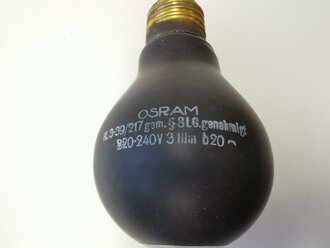 " Osram Luftschutzlampe " mit Anweisung in der...