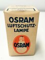 " Osram Luftschutzlampe " mit Anweisung in der originalen Umverpackung. Funktion nicht geprüft