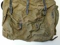 Rucksack für Gebirgstruppen der Wehrmacht. getragenes Stück mit Reichsbetriebsnummer