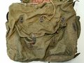 Rucksack für Gebirgstruppen der Wehrmacht. getragenes Stück mit Reichsbetriebsnummer