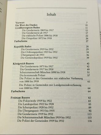 "Polizei - Uniformen der Süddeutschen Staaten 1872-1932", 239 Seiten, gebraucht, DIN A5