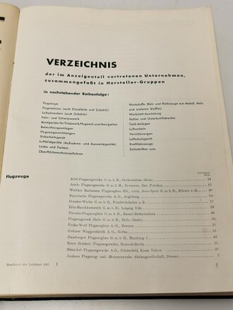 "Handbuch der Luftfahrt Jahrgang 1937 - 38", 496 Seiten, gebraucht,