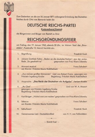 Deutschland nach 1945, Handzettel " Die Deutsche...