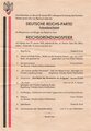 Deutschland nach 1945, Handzettel " Die Deutsche Reichs Partei" Kreisverband Rastatt datiert 1962, DIN A5