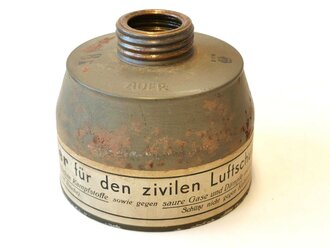 "S-Filter für den zivilen Luftschutz" Hersteller Auer, mit Reichswehr Waffenamt von 1935