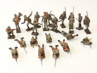 Konvolut 22  Massefiguren Spielzeugsoldaten 2.Weltkrieg