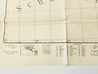 Truppenkarte vom 24.1.43 " Noworossijsk"