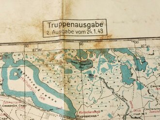 Truppenkarte vom 24.1.43 " Noworossijsk"