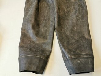 Schwerer Gasschutzanzug , Jacke und Hose aus weichem Gummi, jeweils Grösse 2. Sehr guter Zustand