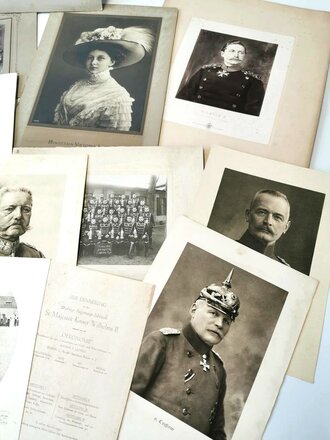 Konvolut Kaiserreich, 21 Drucke und Fotos