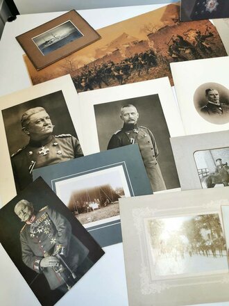 Konvolut Kaiserreich, 21 Drucke und Fotos