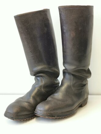 Paar Stiefel für Unteroffiziere der Wehrmacht. Dickes Leder, Sohlenlänge 29,5cm