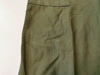 U.S. 1977 Contract Trousers utility cotton sateen OG-107, size 36 x 31