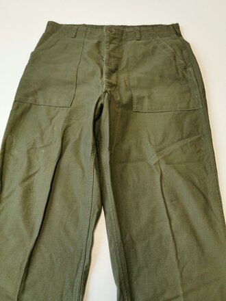 U.S. 1977 Contract Trousers utility cotton sateen OG-107,...