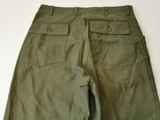 U.S. 1977 Contract Trousers utility cotton sateen OG-107, size 36 x 31
