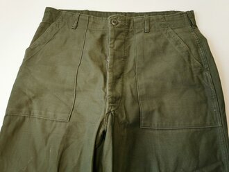 U.S. 1977 Contract Trousers utility cotton sateen OG-107,...