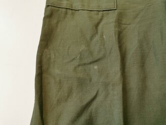 U.S. 1977 Contract Trousers utility cotton sateen OG-107, size 36 x 31