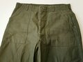 U.S. 1977 Contract Trousers utility cotton sateen OG-107, size 36 x 31
