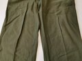 U.S. 1977 Contract Trousers utility cotton sateen OG-107, size 36 x 31