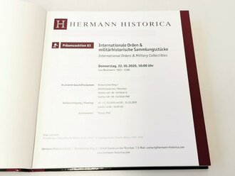 "Hermann Historica 83. Auktion" - Internationale Orden & militärhistorische Sammlungsstücke, 416 Seiten, gebraucht, DIN A5