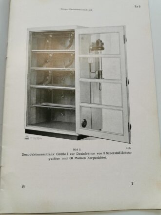 "Drägerwerk Desinfektionschrank" Liste Rz 5 Juni 1937, 24 Seiten, gebraucht, DIN A5