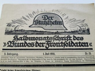 "Der Stahlhelm" Halbmonats Schrift des Bundes...
