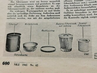 "N K Z Neue Kraftfahrer-Zeitung" Fachzeitschirft für das Kraftfahrwesen, Ausgabe A, Stuttgart 16. Oktober 1941 Nr 42,