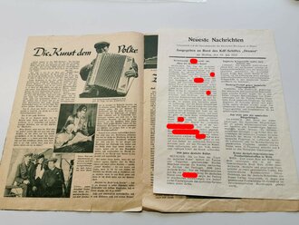 "Bord Zeitung der NS Gemeinschaft Kraft durch Freude", Nr. 4 1937
