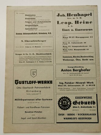 "Nachrichten aus dem XVII. Armeekorps" Berlin 1939 Maiheft
