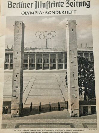 Berliner Illustrierte Zeitung, Olympia-Sonderheft, XI. Olympische Spiele Berlin, gebraucht