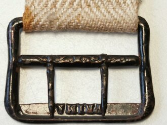 Webgürtel Wehrmacht, Maße des Metallverschluss 2,5 x 3cm, Gesamtlänge 86cm