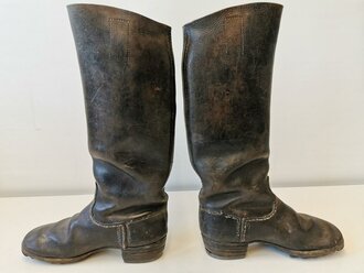Paar Stiefel für Mannschaften der Wehrmacht, ex Kavallerie, Sohlenlänge 29,5cm