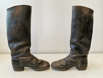 Paar Stiefel für Mannschaften der Wehrmacht, ex Kavallerie, Sohlenlänge 29,5cm