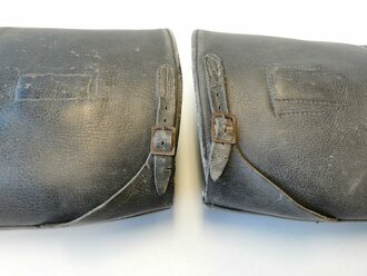 Paar Stiefel für Offiziere der Wehrmacht, Sohlenlänge 30cm. Stark getragenes, ungereinigtes Paar