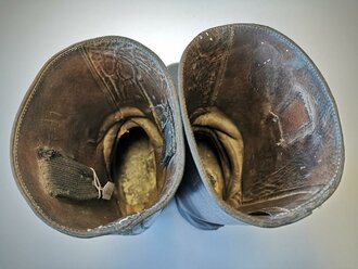 Paar Stiefel für Mannschaften der Wehrmacht, getragenes Paar, Sohlenlänge 28cm
