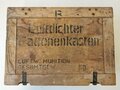 Luftdichter Patronenkasten Wehrmacht datiert 1943, Packzettel für 75 "Gewehr Spreng Granaten" von 1944