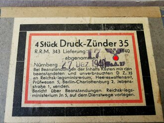 4 Stück Druckzünder 35 der Wehrmacht in der...