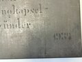 Transportkasten für "5 Stück lange Sprengkapsel Zeitzünder " datiert 1937