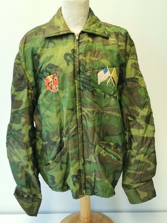 U.S. Vietnam war, jacket, teather made from ERDL poncho liner