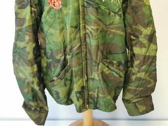 U.S. Vietnam war, jacket, teather made from ERDL poncho liner