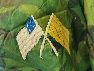 U.S. Vietnam war, jacket, teather made from ERDL poncho liner