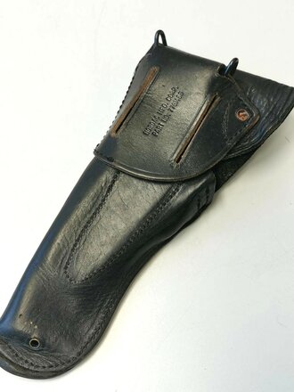 U.S. black leather pistol holster for Colt M1911, uncleaned