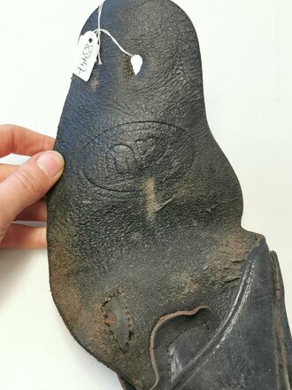 U.S. black leather pistol holster for Colt M1911, uncleaned